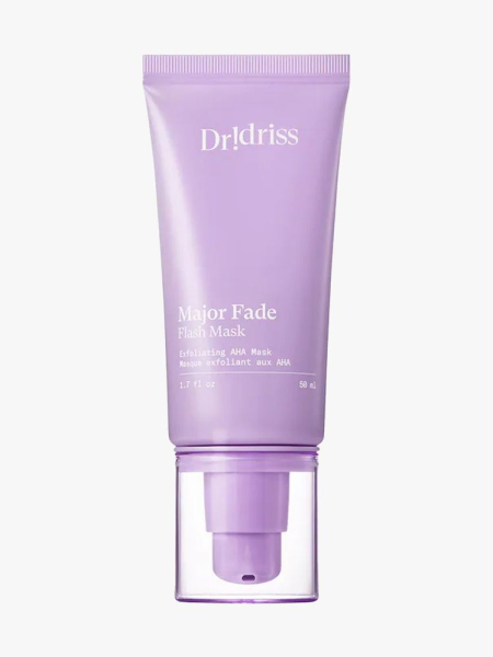 Dr. Idriss Major Fade Flash Mask in branded tube component on a light gray background